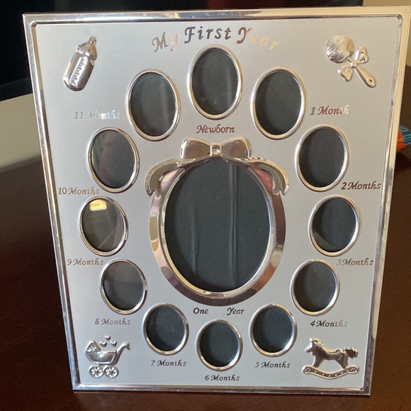 Silver Plated My First Year Picture Frame - Picture 4 of 4